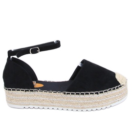 Espadrilles black sandals 2138 Black