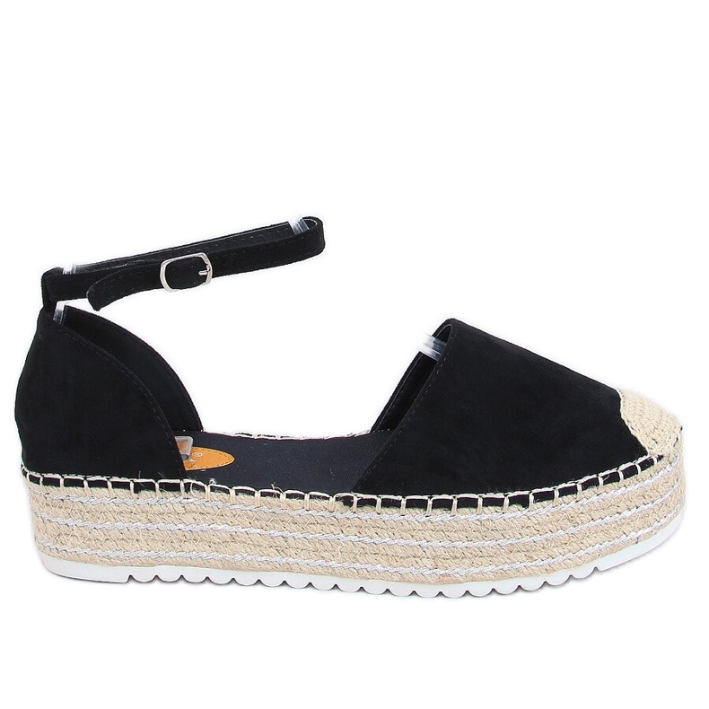 Espadrilles black sandals 2138 Black