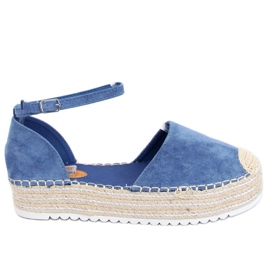 Espadrilles, blue sandals 2138 Blue