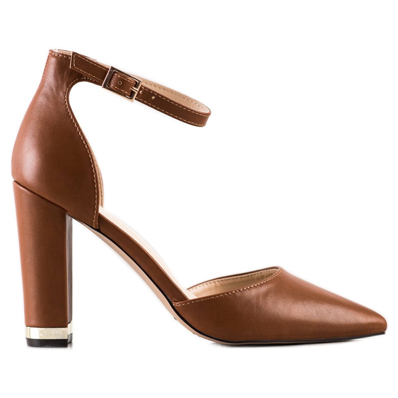 Diamantique Stylish Pumps In Spitz brown
