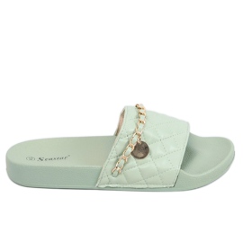Mint CK189P Green slippers