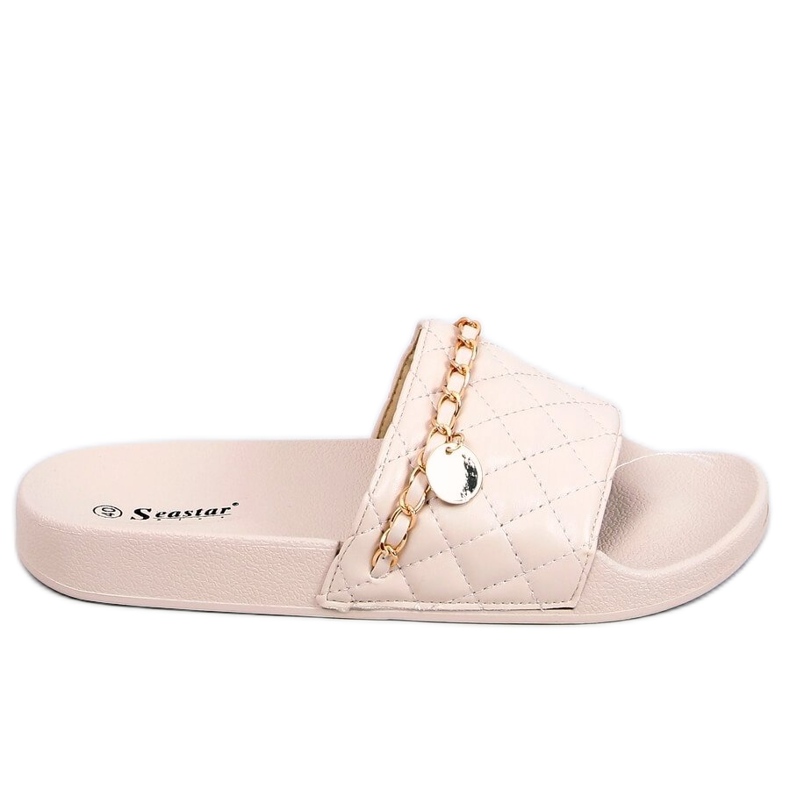 CK189P Beige beige slippers