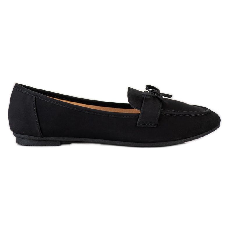 Diamantique Eco Leather Loafers black
