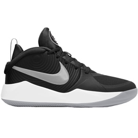 Nike Team Hustle D 9 black-gray-white AQ4224 001 children's shoes