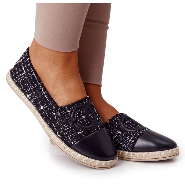 EVE Elegant Women's Black Espadrilles Be My Love beige