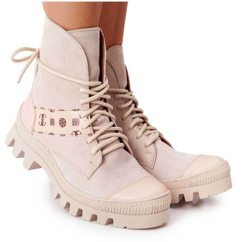 Suede Boots Workery Lewski Shoes 2942-0 Light Beż beige Suede Boots Workery Lewski Shoes 2942-0 Light Beż beige