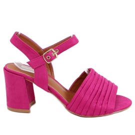 Fuchsia high-heeled sandals 1L-19267 Fuchsia pink Fuchsia high-heeled sandals 1L-19267 Fuchsia pink