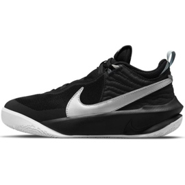 Nike Team Hustle D 10 Big Basketball Shoe Jr CW6735 004 basketball shoe black black