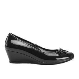 Black meliski ballerinas on the wedge Garett
