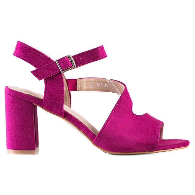 S. BARSKI Fashionable high-heeled sandals by S.BARSKI pink S. BARSKI Fashionable high-heeled sandals by S.BARSKI pink