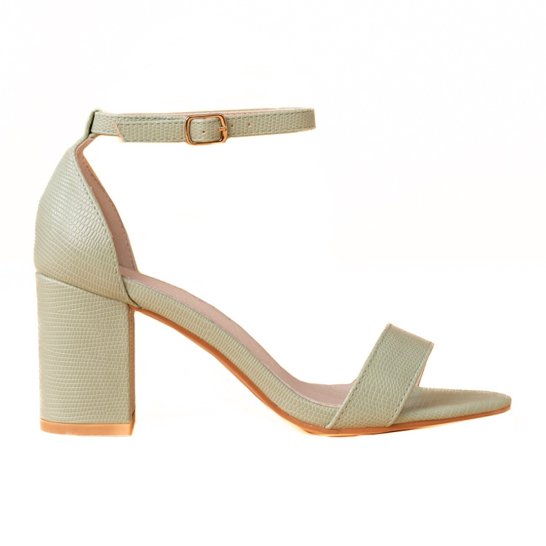 Goodin Kalsic high-heeled sandals green Goodin Kalsic high-heeled sandals green