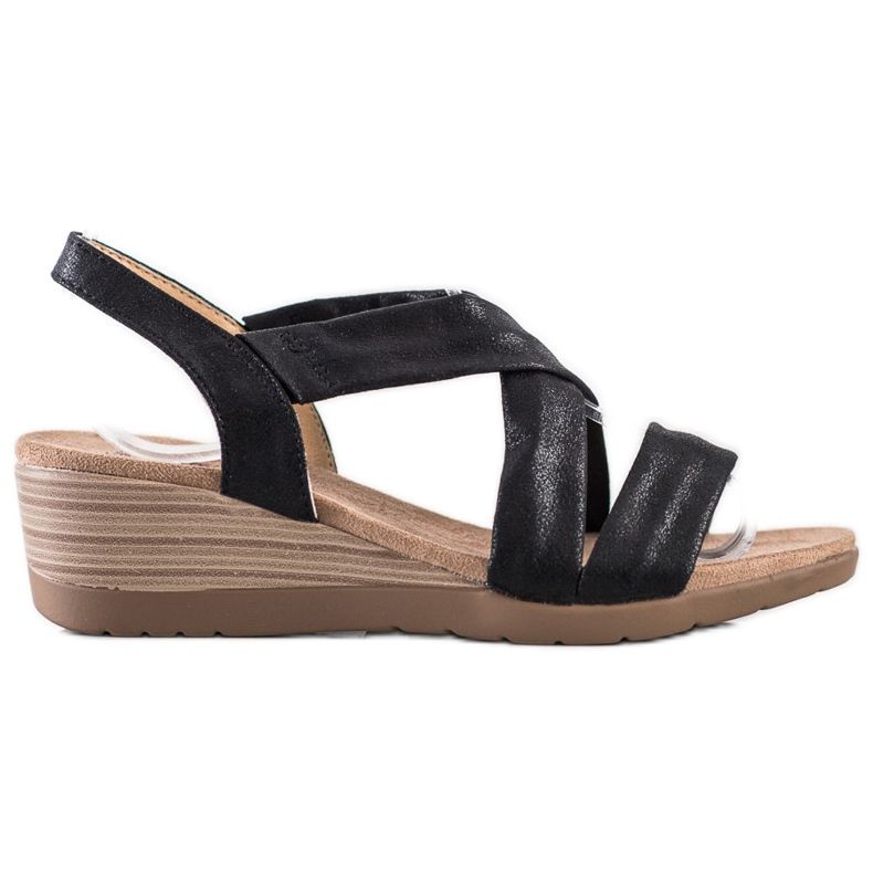 S. BARSKI Wedge Sandals S.BARSKI black S. BARSKI Wedge Sandals S.BARSKI black