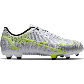 Nike Mercurial Vapor 14 Academy FG / MG Junior CV0811 107 soccer shoes silver Nike Mercurial Vapor 14 Academy FG / MG Junior CV0811 107 soccer shoes silver