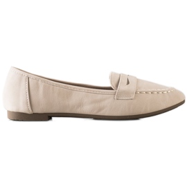 Nio Nio Beige Loafers With Eco Leather