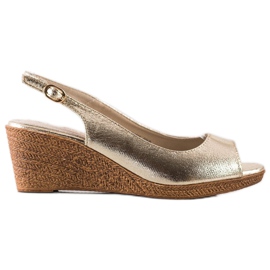 Goodin Casual Wedge Sandals golden