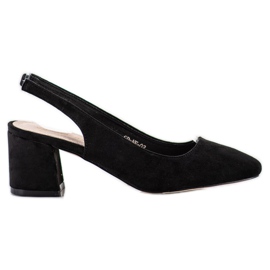 Goodin Slip-on pumps with an exposed heel black