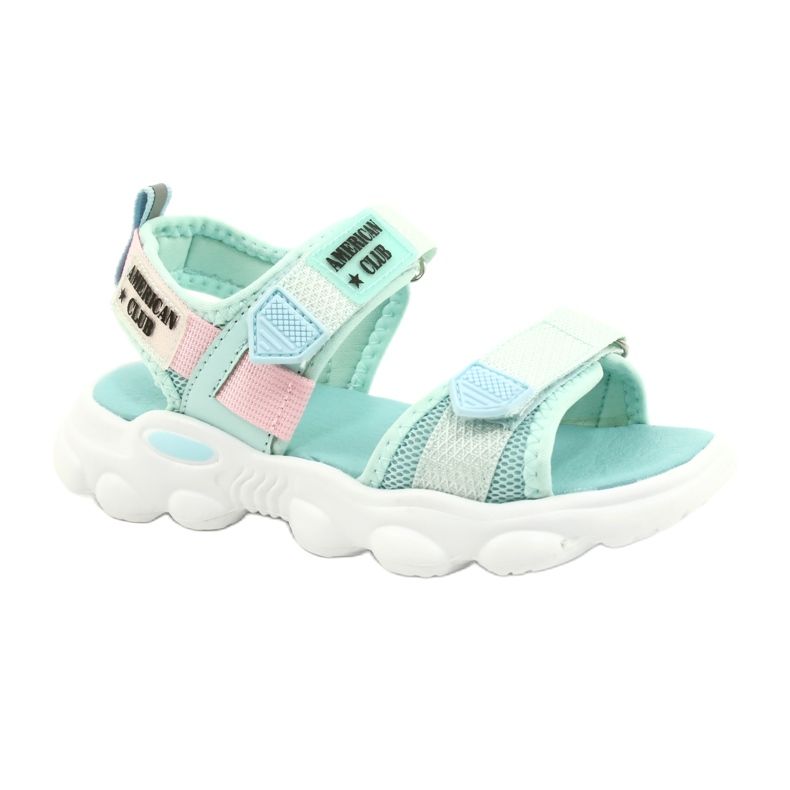 American Club Girls' Green Sandals Green RL32/21