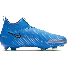 Nike Phantom Gt Academy Df FG / MG Junior CW6694 400 football shoes blue blue