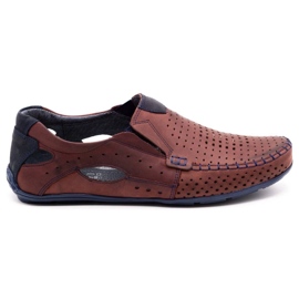 Olivier Men's shoes moccasins 901 summer burgundy red Olivier Men's shoes moccasins 901 summer burgundy red