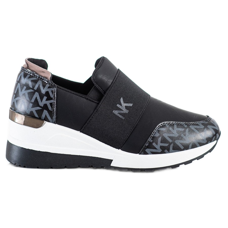 SHELOVET Black Slip-On Sneakers SHELOVET Black Slip-On Sneakers