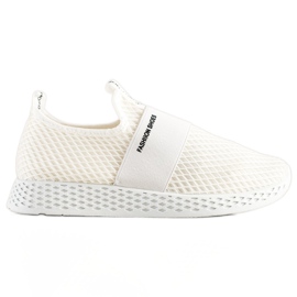 SHELOVET Slip-on Sneakers With Mesh white SHELOVET Slip-on Sneakers With Mesh white