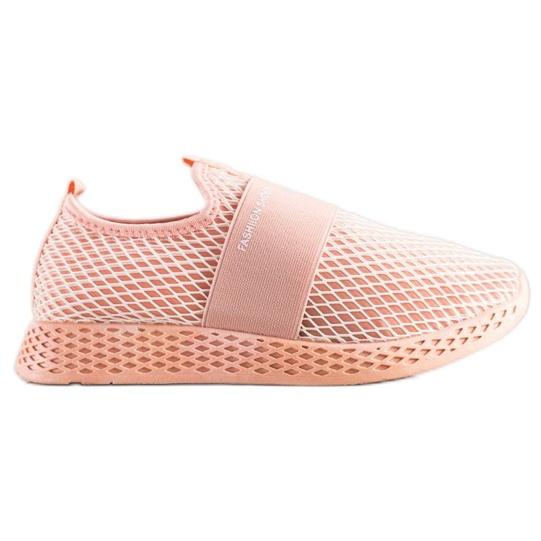 SHELOVET Slip-on Sneakers With Mesh pink