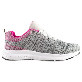 SHELOVET Light Gray Sneakers grey multicolored