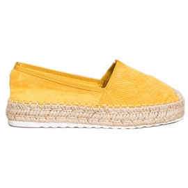 Seastar Openwork Espadrilles With Suede yellow Seastar Openwork Espadrilles With Suede yellow