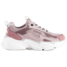 Women's Sneakers Big Star HH274258 purple pink