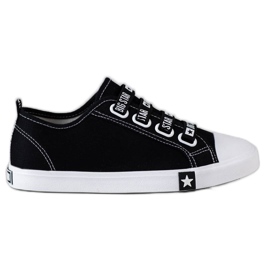 Women's Big Star Sneakers HH274098 black Women's Big Star Sneakers HH274098 black