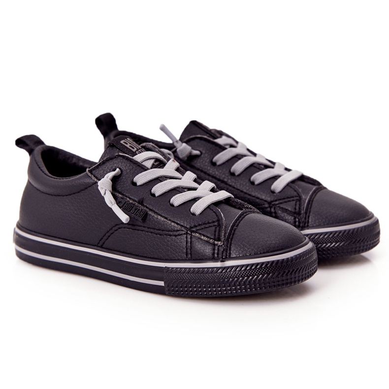 Children's Eco-Leather Big Star HH374038 Black Sneakers