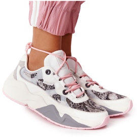 Women's Sport Shoes Memory Foam Big Star HH274326 White pink multicolored