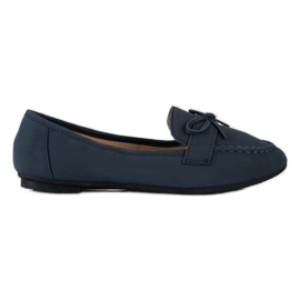 Diamantique Eco Leather Loafers blue