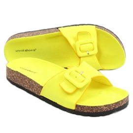 Yellow women's yellow slippers L-1056 Yellow