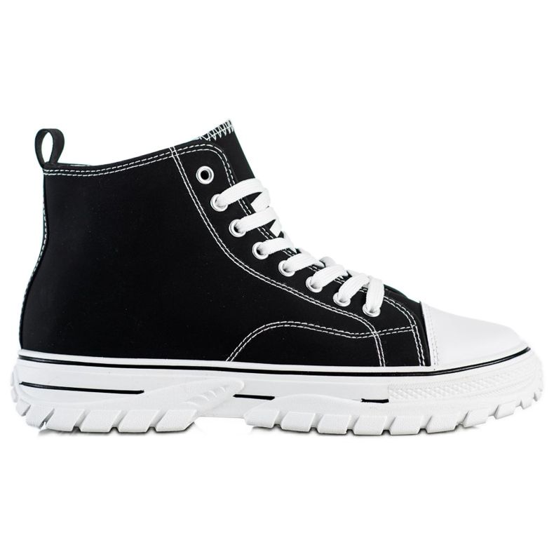 SHELOVET Black High Sneakers SHELOVET Black High Sneakers