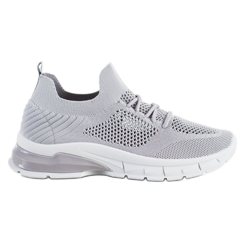 Filippo Lace-up, openwork sneakers grey