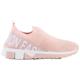 Filippo Fashion Slip-On Sneakers pink