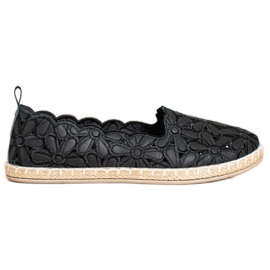 SHELOVET Espadrilles With A Floral Pattern black SHELOVET Espadrilles With A Floral Pattern black