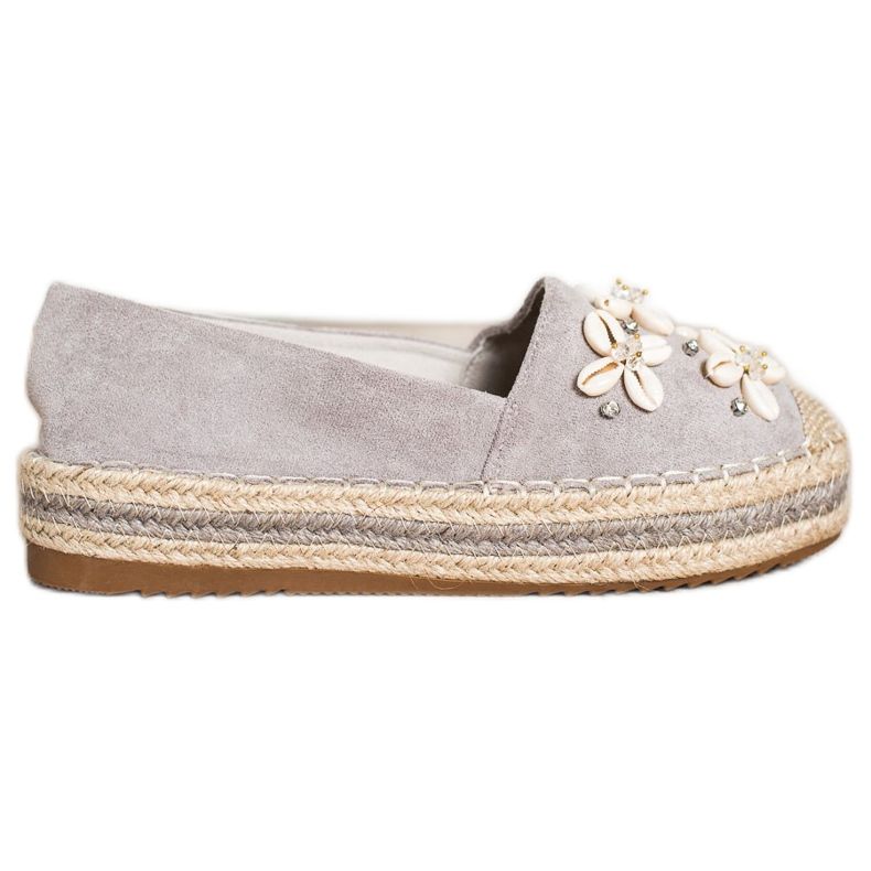 Seastar Espadrilles With Shells beige