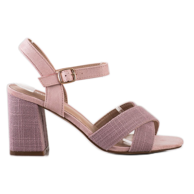 VINCEZA High Heel Sandals pink