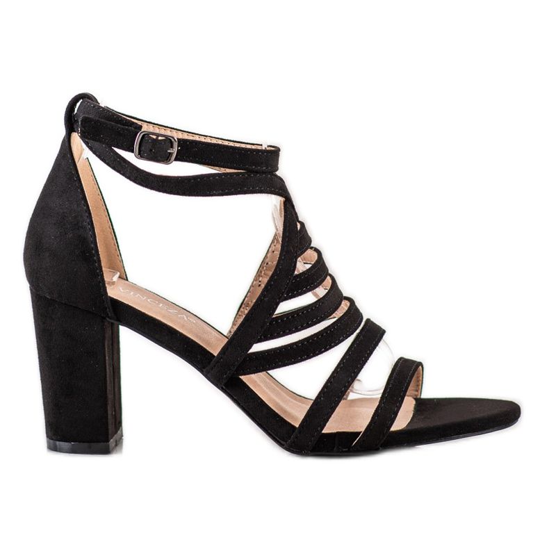 VINCEZA Strappy Sandals black