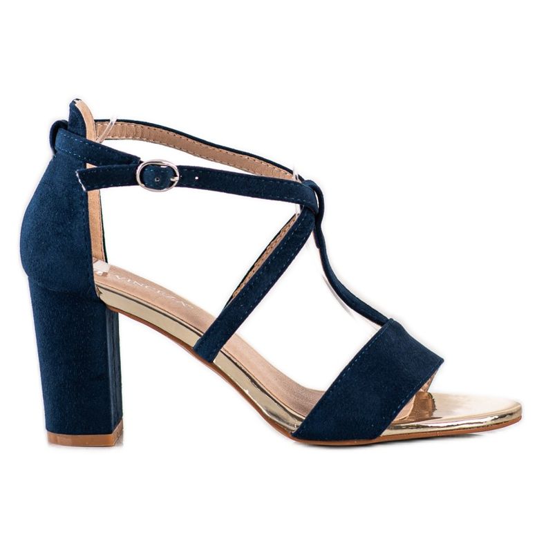 Stylish Sandals On The VINCEZA Bar navy blue