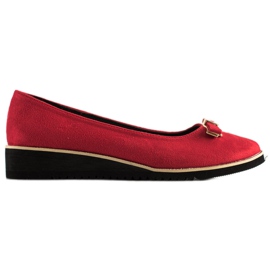 Goodin Red shoes with a bow Goodin Red shoes with a bow