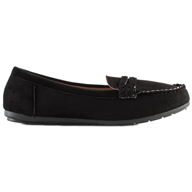 Super Me Black suede loafers