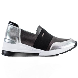 Goodin Silver Leather Sneakers grey Goodin Silver Leather Sneakers grey