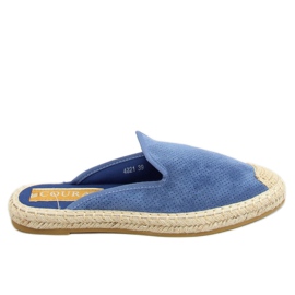 Blue 4821 Blue espadrilles women's slippers