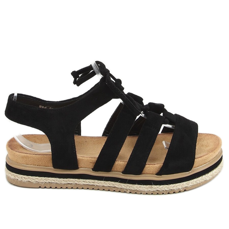 Black W86 Black espadrilles sandals Black W86 Black espadrilles sandals