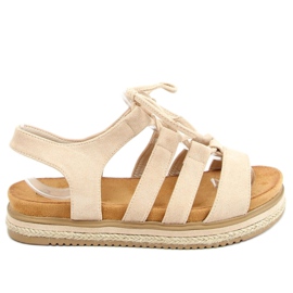 Sandals espadrilles W86 Beige