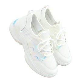 White sports shoes B0-507 White