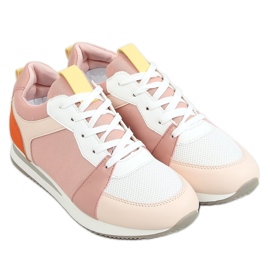 Multicolored sports shoes B0-546 Pink